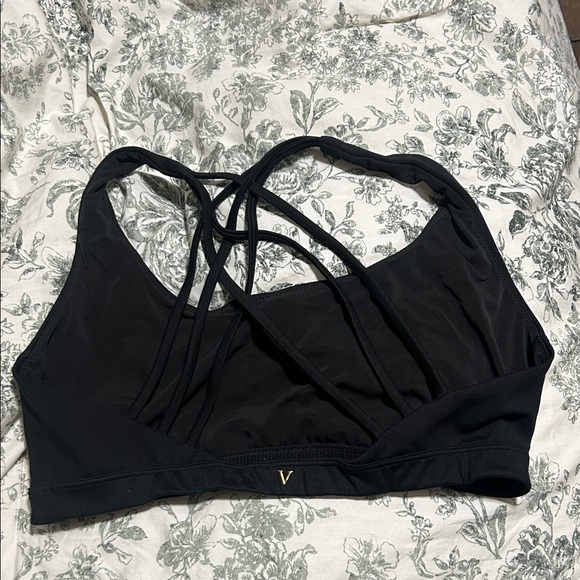 Victoria's Secret Black Strappy Sports Bra - Picture 2 of 2
